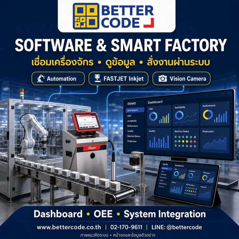 โซลูชัน Software เชื่อมข้อมูลเครื่องจักรและ Dashboard